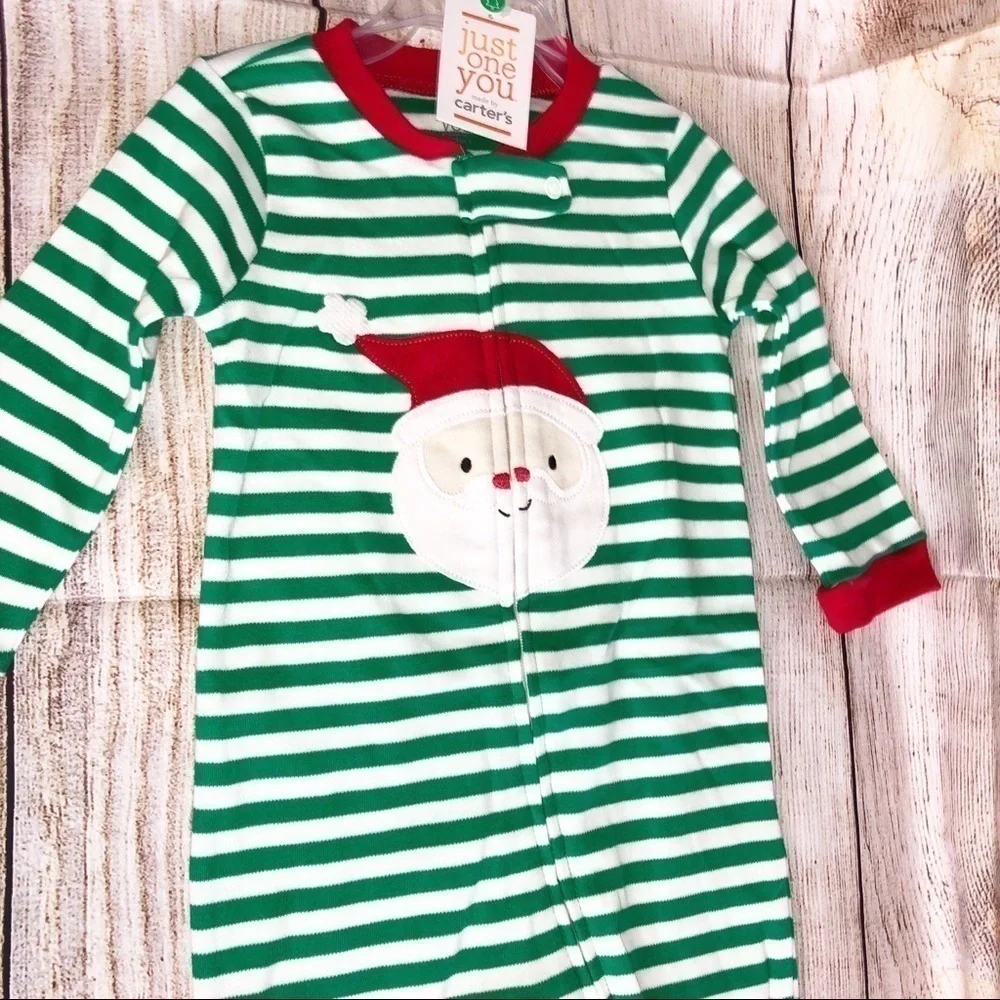 Christmas Santa Sleeper with Feet Size 9 Months